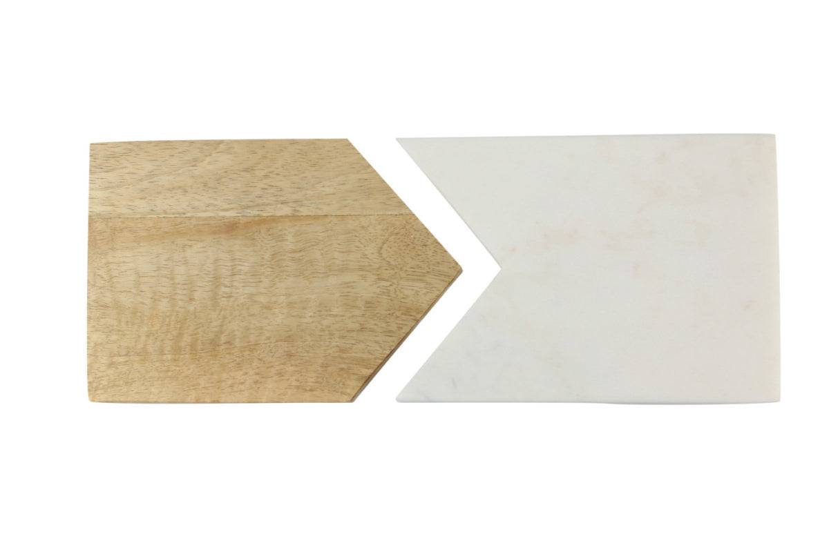 Planche 2 pièces marbre bois