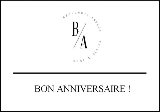 Carte anniversaire blanche